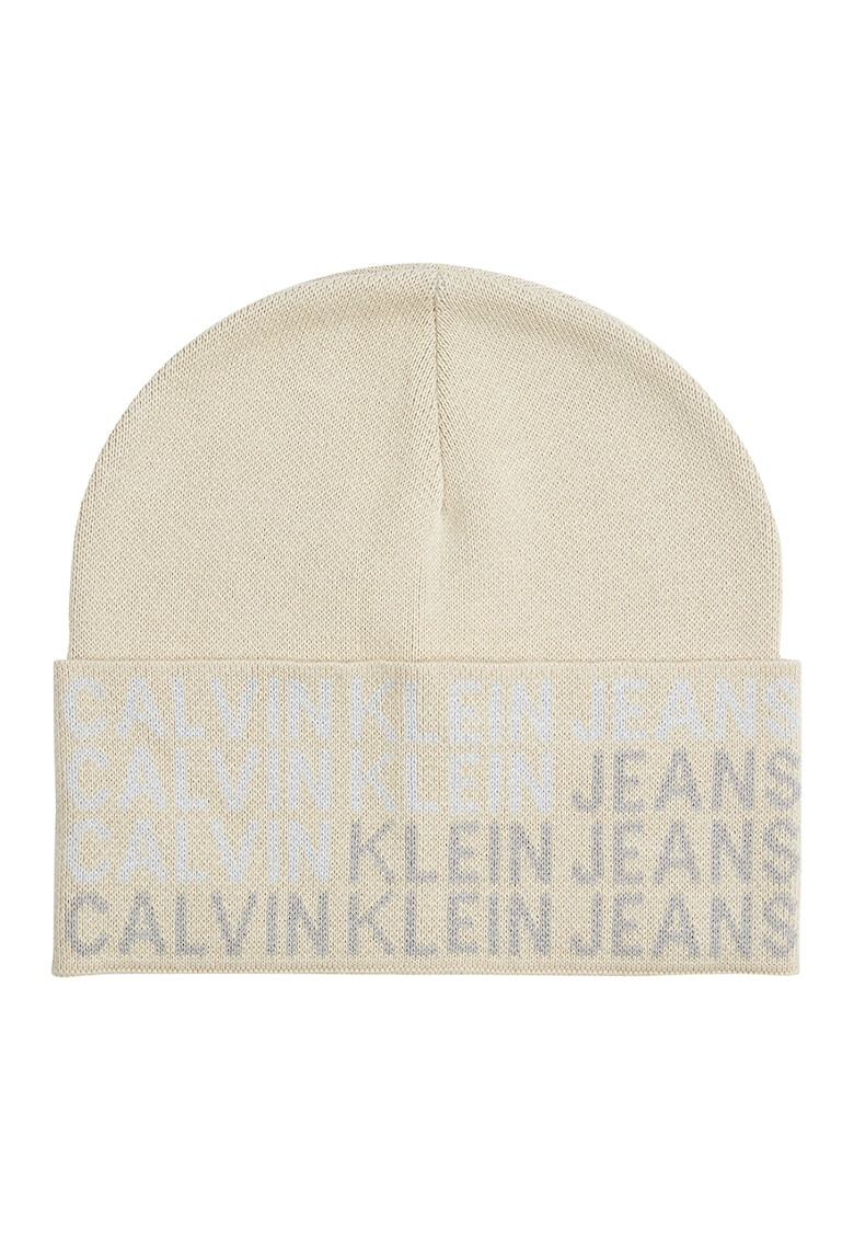 CALVIN KLEIN JEANS Caciula elastica din bumbac organic cu logo - Pled.ro