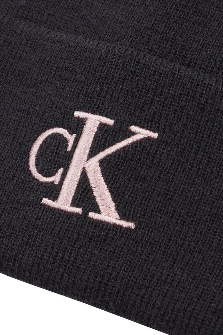 CALVIN KLEIN JEANS Caciula tricotata fin cu logo brodat - Pled.ro