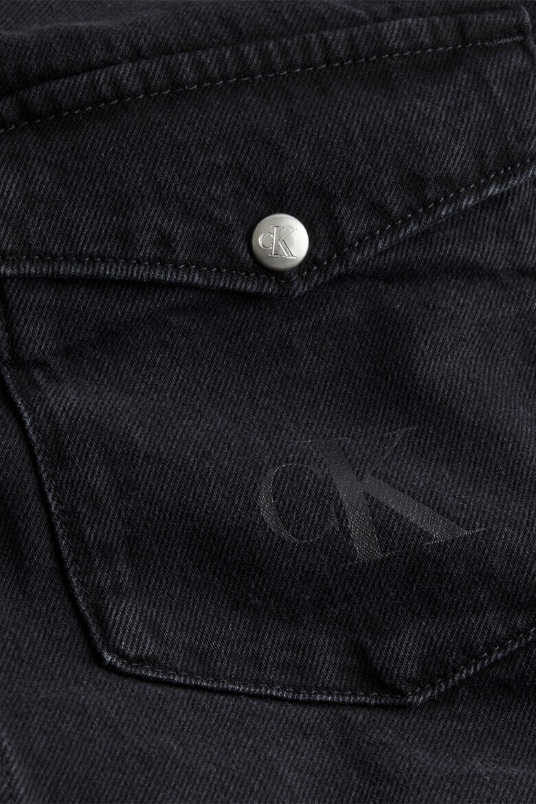 CALVIN KLEIN JEANS Camasa supradimensionata de denim cu maneci cazute - Pled.ro