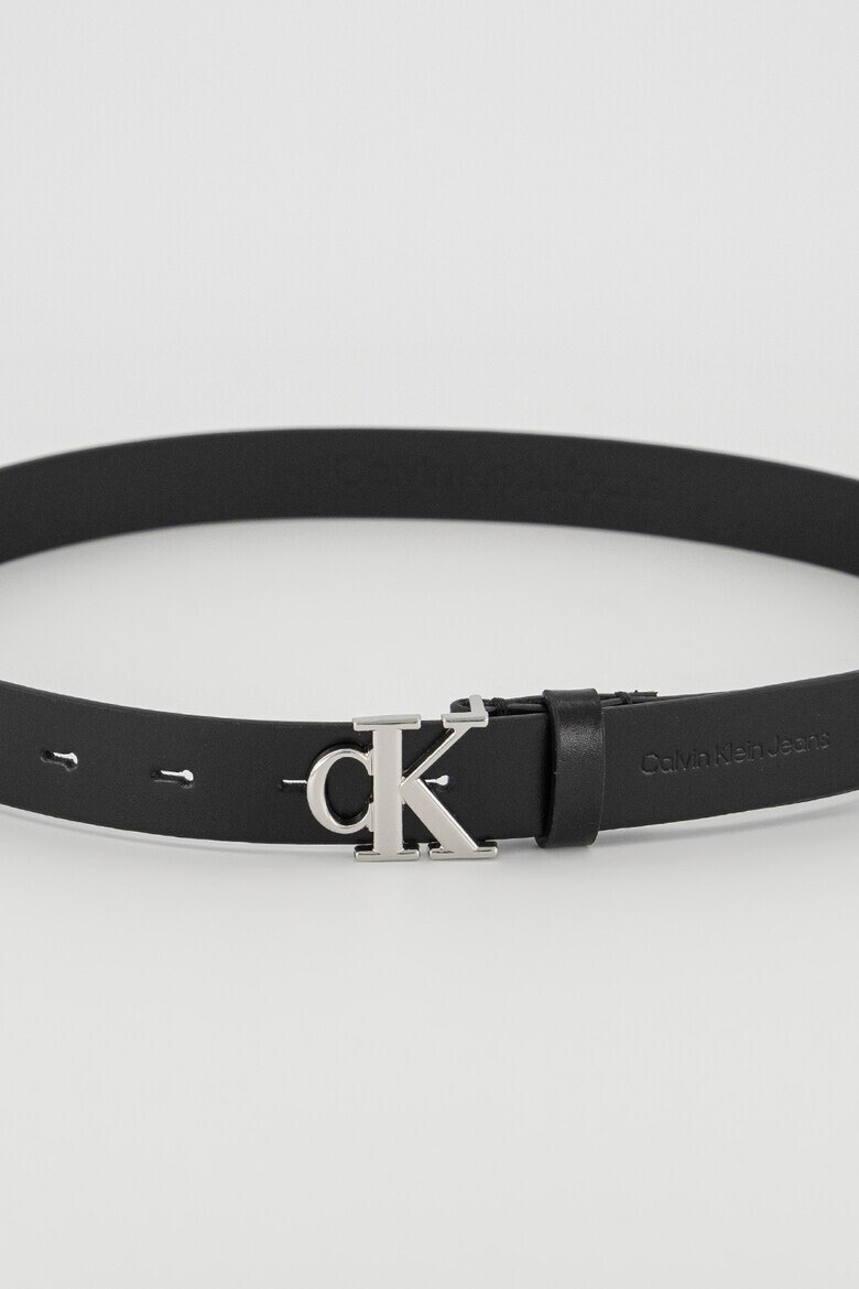 CALVIN KLEIN JEANS Curea de piele cu catarama cu logo metalic - Pled.ro