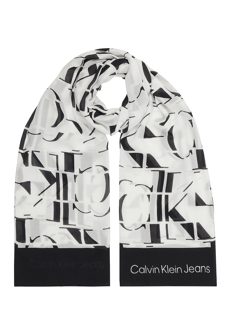 CALVIN KLEIN JEANS Esarfa de modal cu model logo - Pled.ro