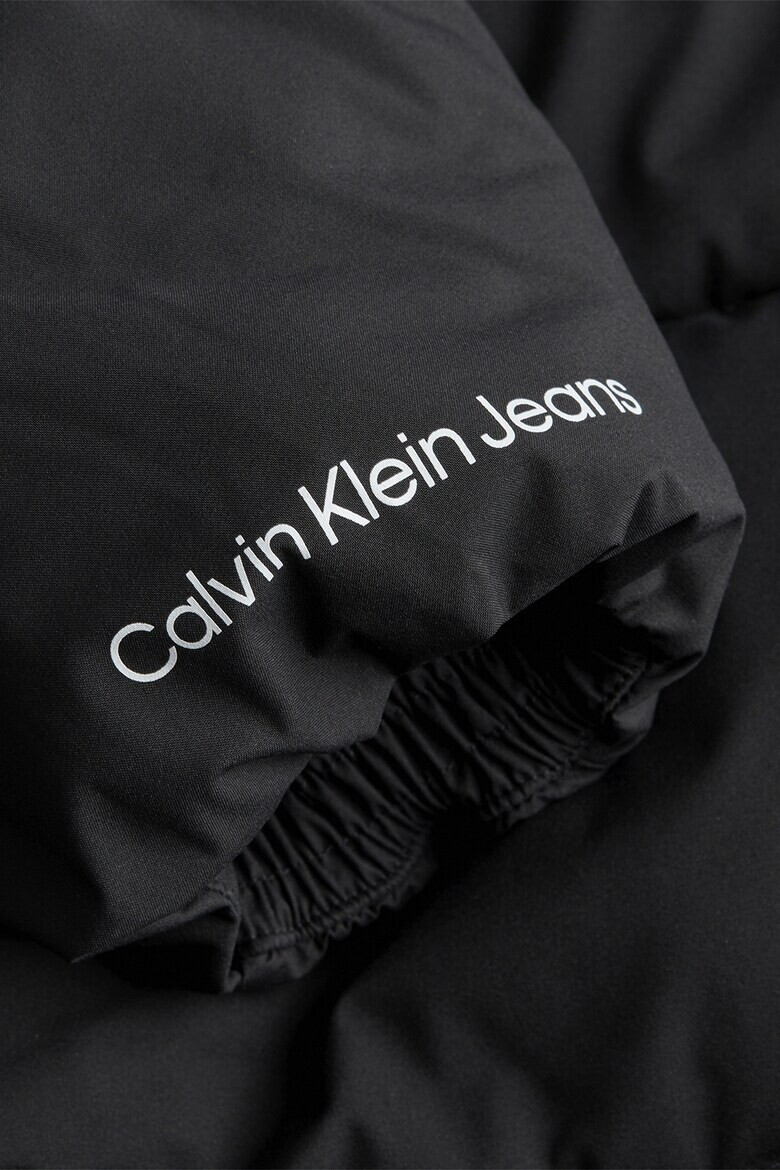 CALVIN KLEIN JEANS Geaca lunga cu detalii cu logo - Pled.ro