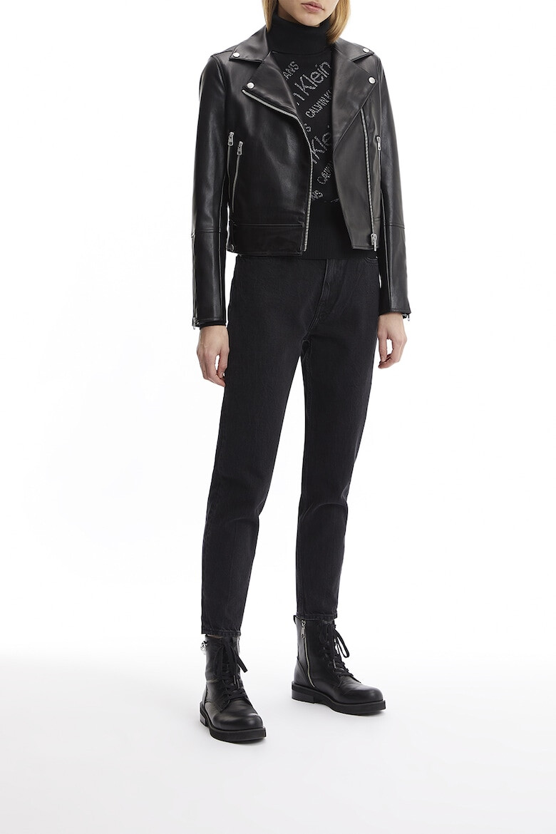 CALVIN KLEIN JEANS Jacheta biker de piele ecologica - Pled.ro