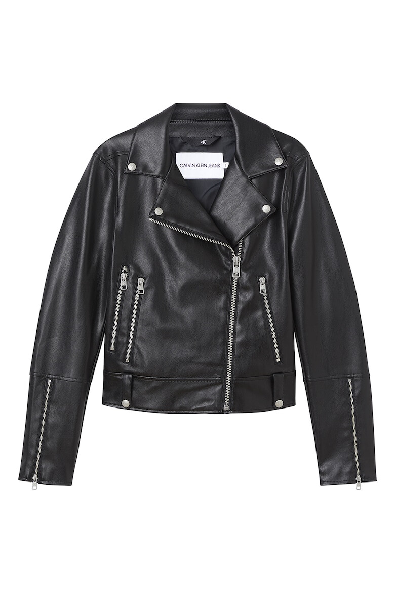 CALVIN KLEIN JEANS Jacheta biker de piele ecologica - Pled.ro