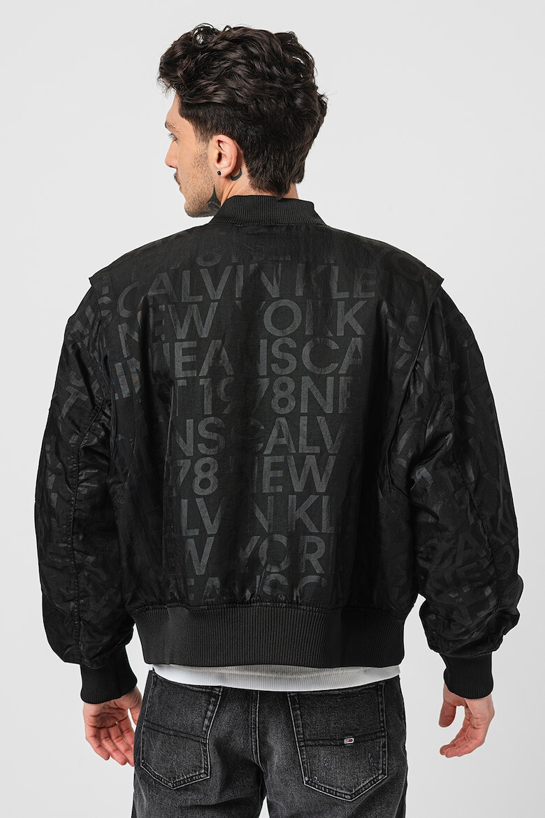 CALVIN KLEIN JEANS Jacheta bomber cu imprimeu logo - Pled.ro