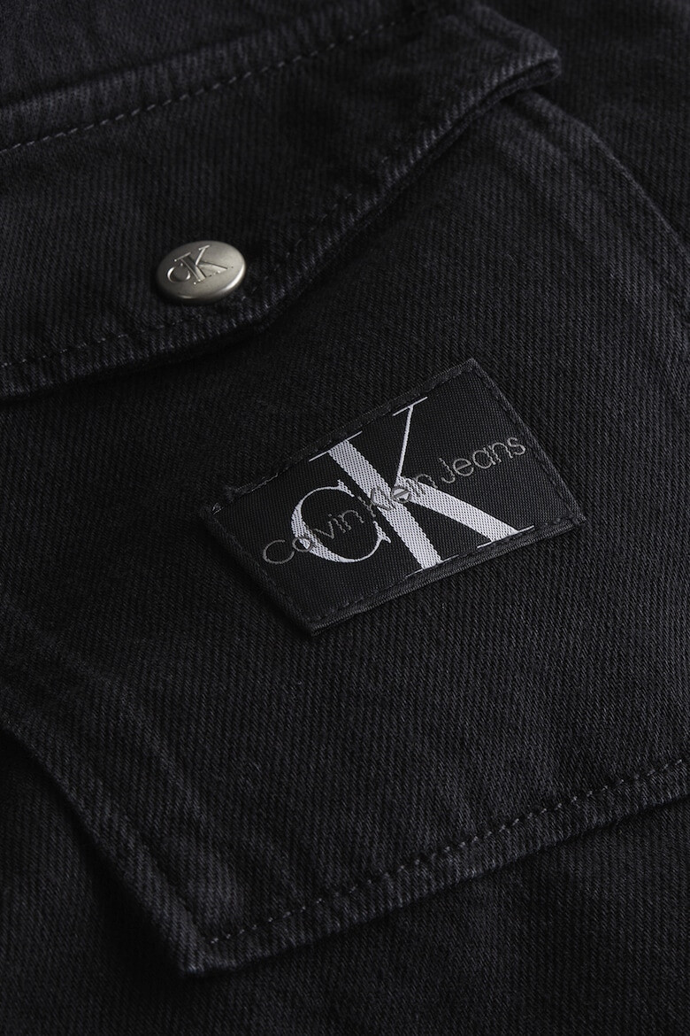 CALVIN KLEIN JEANS Jacheta-camasa de denim cu buzunar pe piept - Pled.ro