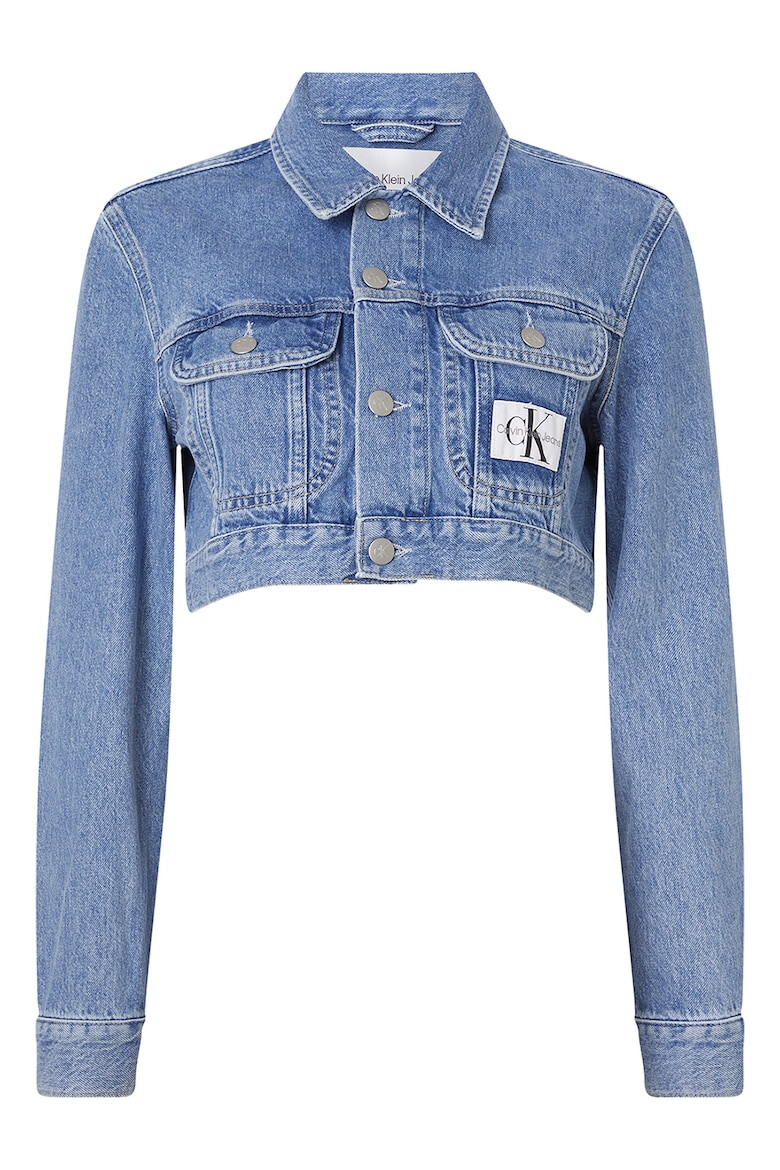 CALVIN KLEIN JEANS Jacheta crop de denim - Pled.ro