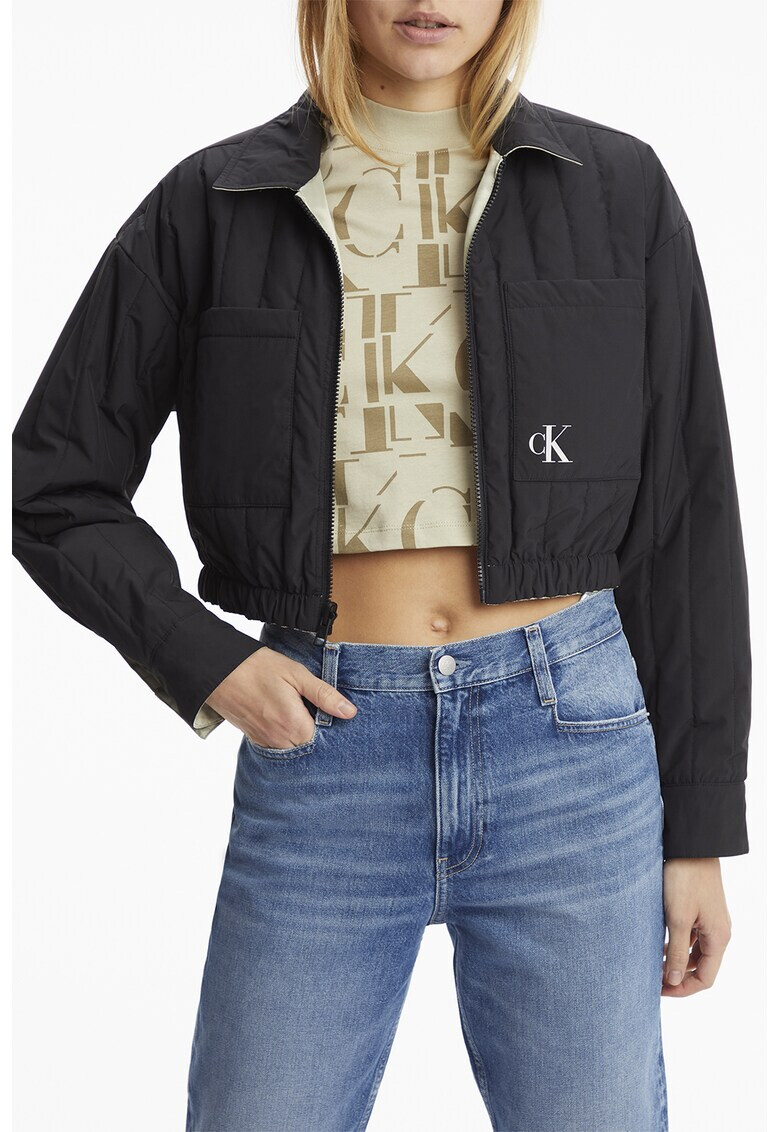 CALVIN KLEIN JEANS Jacheta crop reversibila - Pled.ro