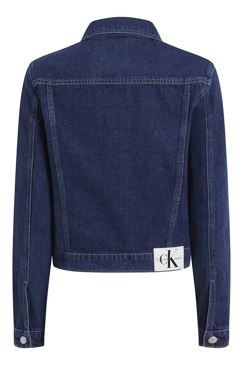 CALVIN KLEIN JEANS Jacheta de denim cu buzunare aplicate pe piept - Pled.ro