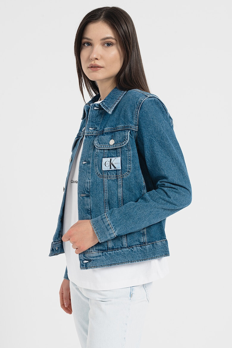 CALVIN KLEIN JEANS Jacheta de denim cu buzunare cu clapa - Pled.ro