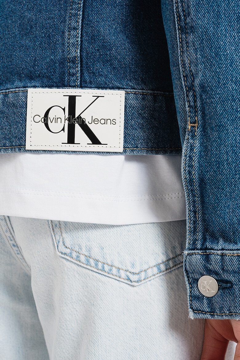 CALVIN KLEIN JEANS Jacheta de denim cu buzunare cu clapa - Pled.ro