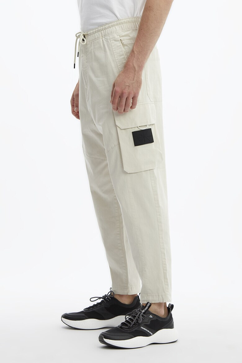 CALVIN KLEIN JEANS Pantaloni cargo cu snur in talie - Pled.ro