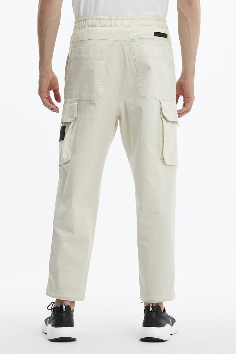 CALVIN KLEIN JEANS Pantaloni cargo cu snur in talie - Pled.ro