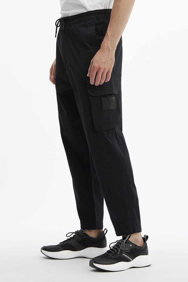 CALVIN KLEIN JEANS Pantaloni cargo cu snur in talie - Pled.ro