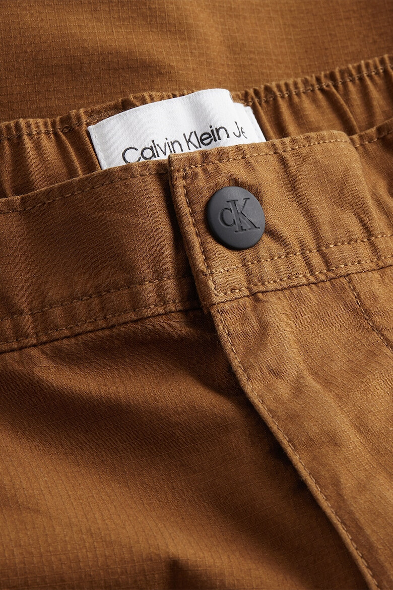 CALVIN KLEIN JEANS Pantaloni cargo cu talie elastica si croiala conica - Pled.ro