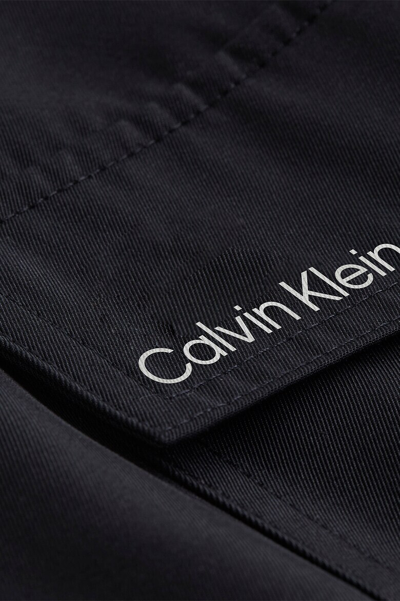 CALVIN KLEIN JEANS Pantaloni cu talie inalta si buzunare cu clapa - Pled.ro