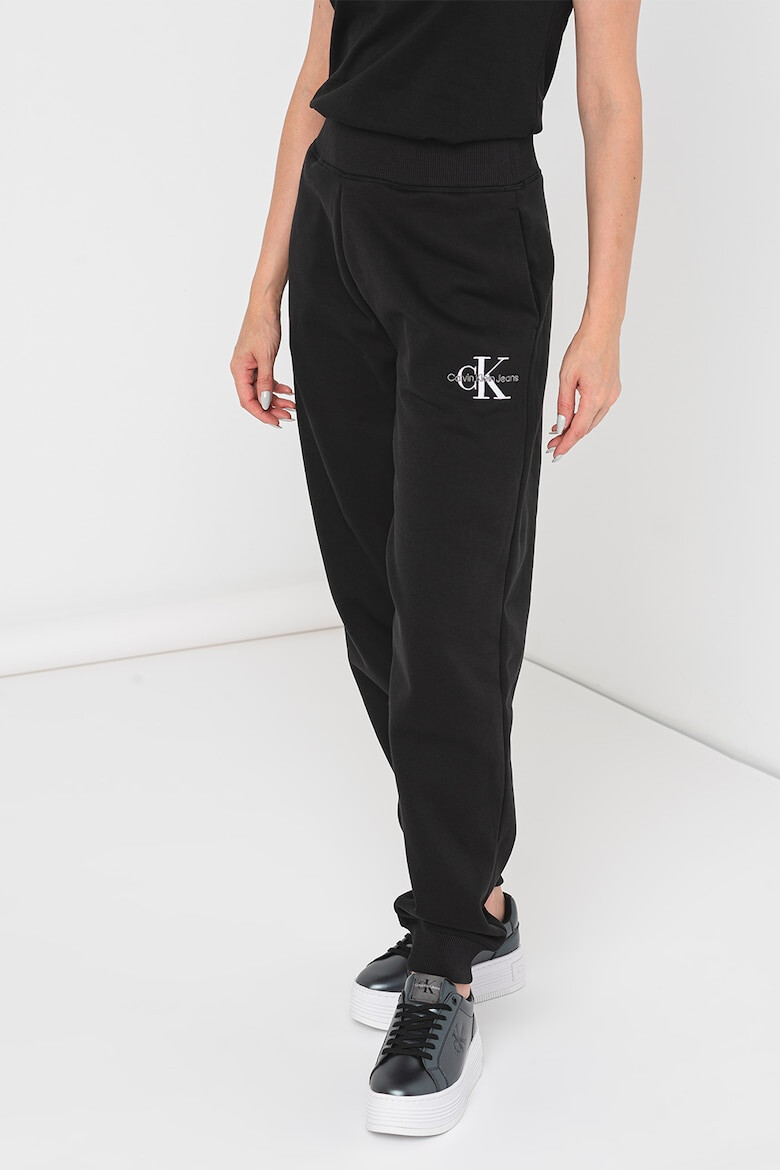 CALVIN KLEIN JEANS Pantaloni de trening cu logo si talie inalta - Pled.ro