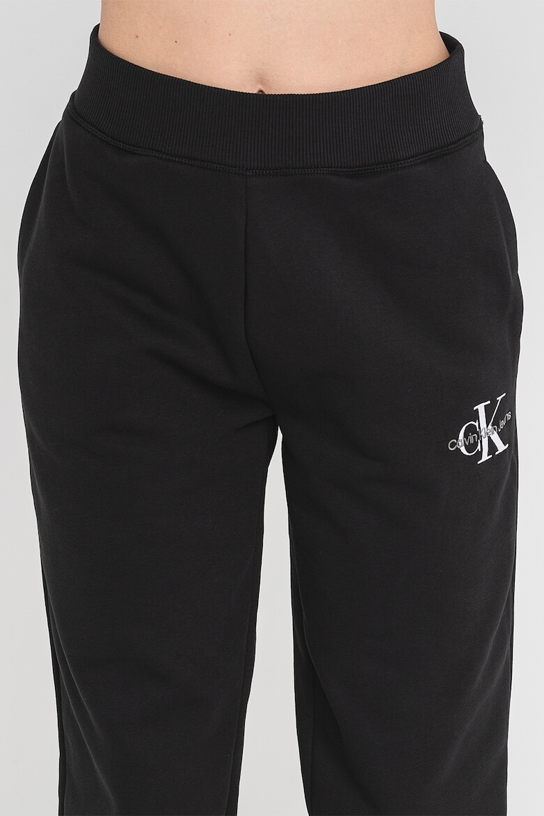 CALVIN KLEIN JEANS Pantaloni de trening cu logo si talie inalta - Pled.ro