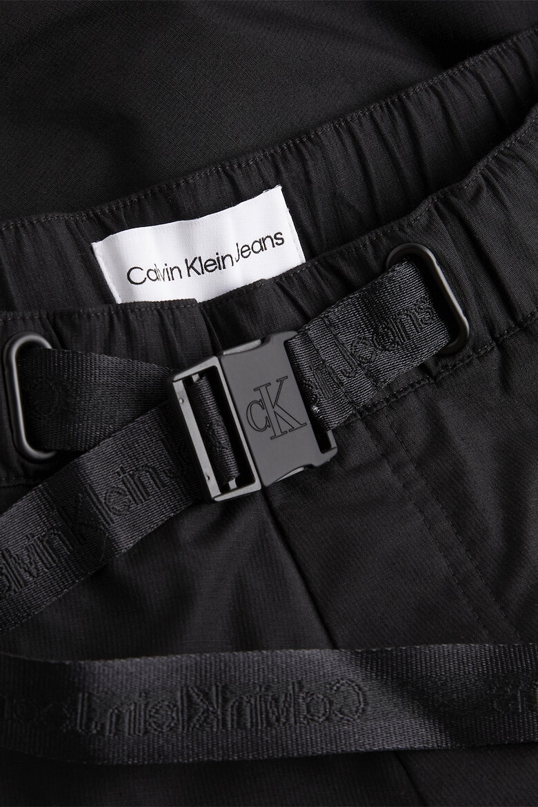 CALVIN KLEIN JEANS Pantaloni drepti cu o curea ajustabila - Pled.ro