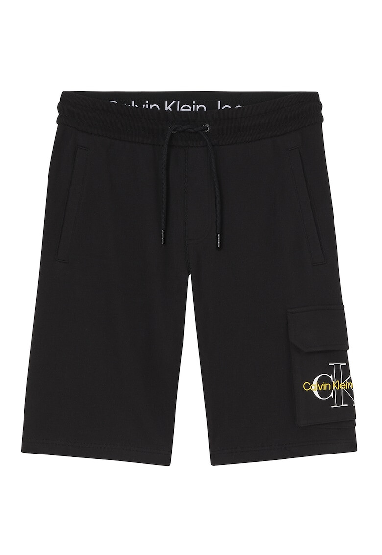 CALVIN KLEIN JEANS Pantaloni scurti cargo cu snur in talie - Pled.ro