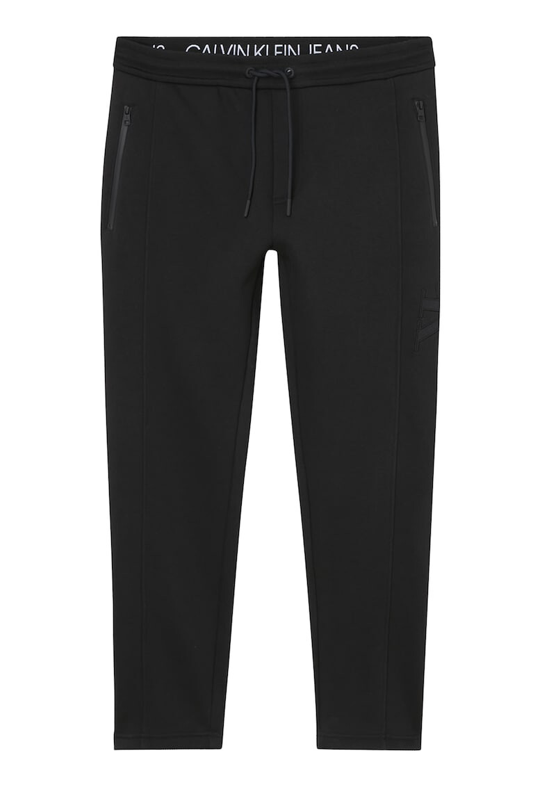 CALVIN KLEIN JEANS Pantaloni sport cu snur de ajustare si logo brodat - Pled.ro