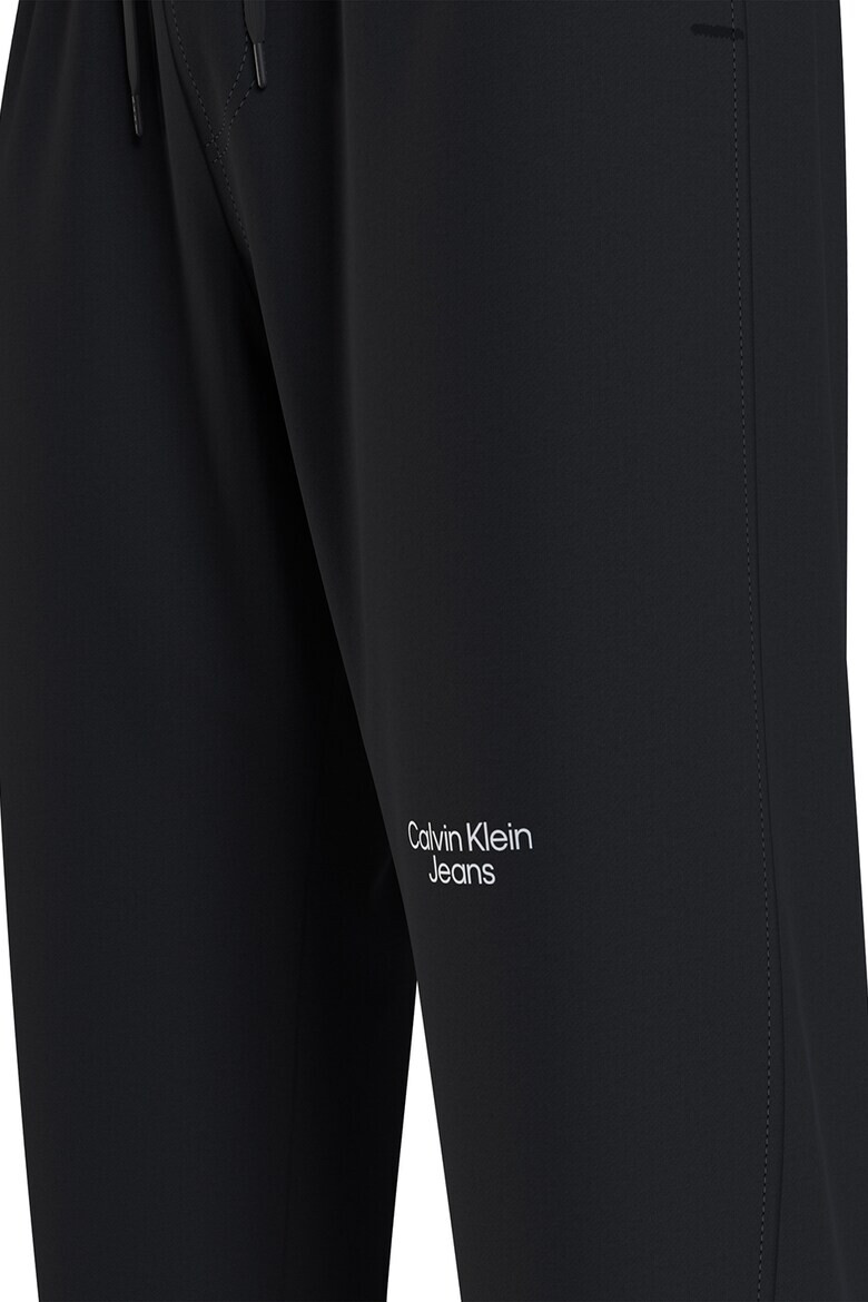 CALVIN KLEIN JEANS Pantaloni sport de bumbac cu buzunare laterale - Pled.ro