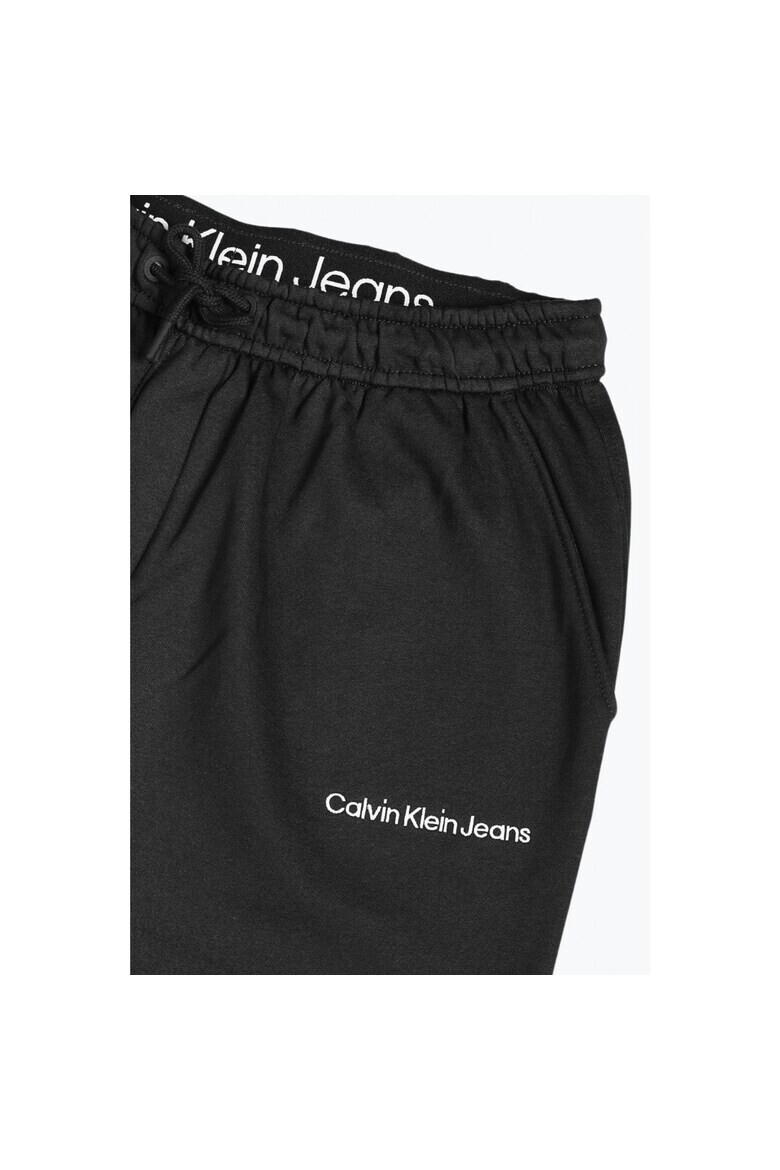 CALVIN KLEIN JEANS Pantaloni trening barbati din molton cu croiala Relaxed Fit negru - Pled.ro