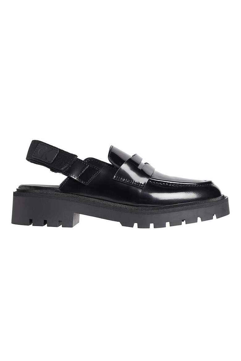 CALVIN KLEIN JEANS Pantofi loafer de piele cu velcro - Pled.ro