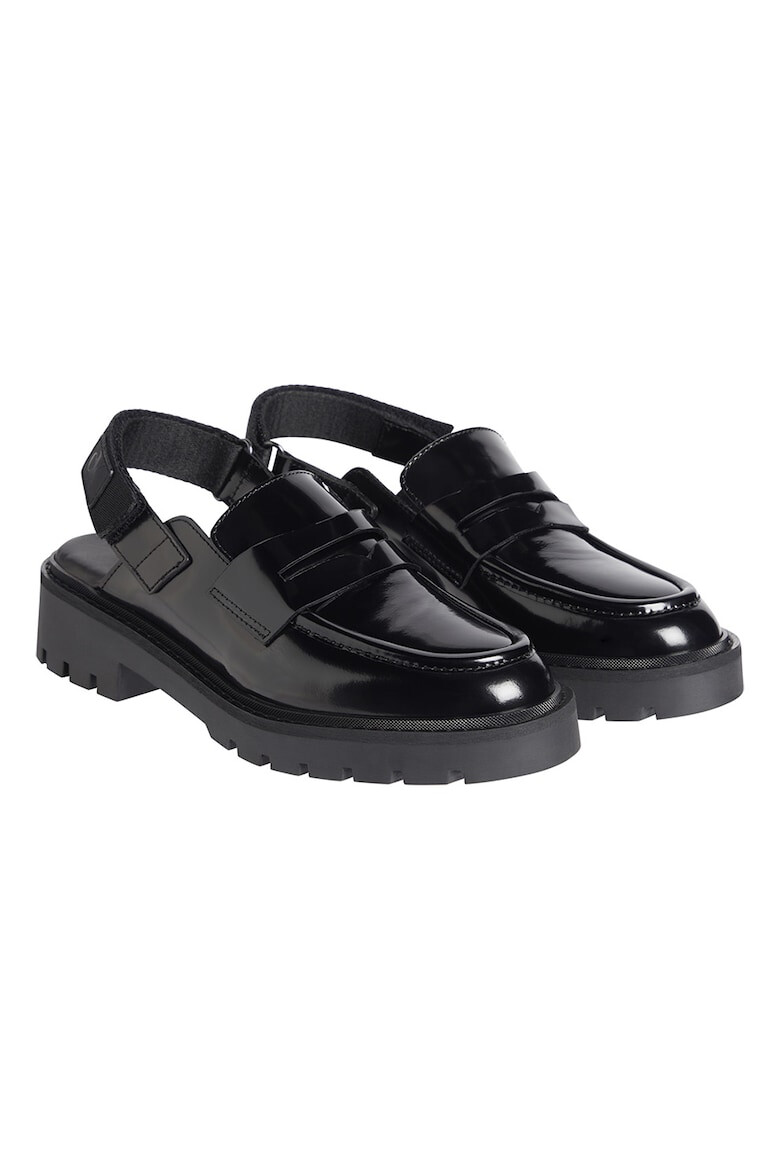 CALVIN KLEIN JEANS Pantofi loafer de piele cu velcro - Pled.ro