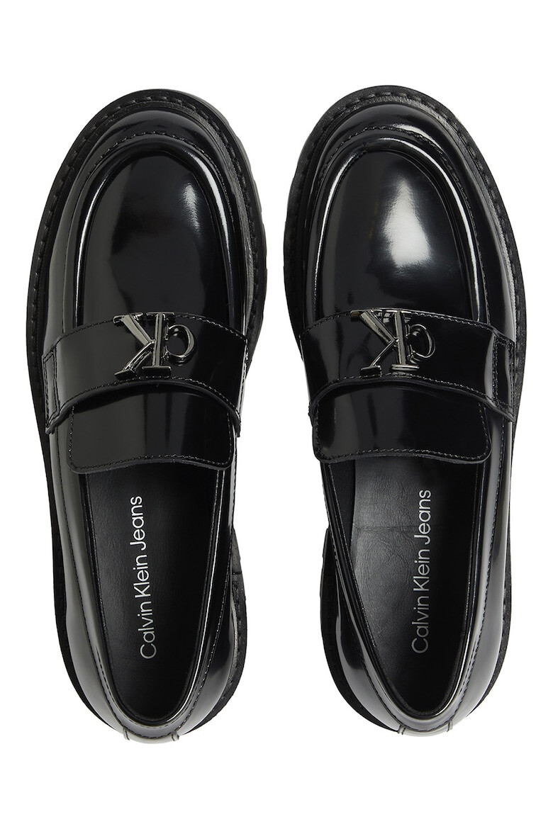 CALVIN KLEIN JEANS Pantofi loafer uni de piele - Pled.ro