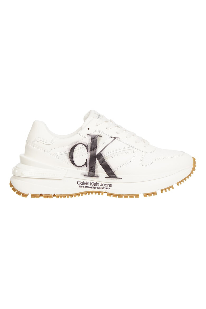 CALVIN KLEIN JEANS Pantofi sport de piele cu garnituri de material textil - Pled.ro