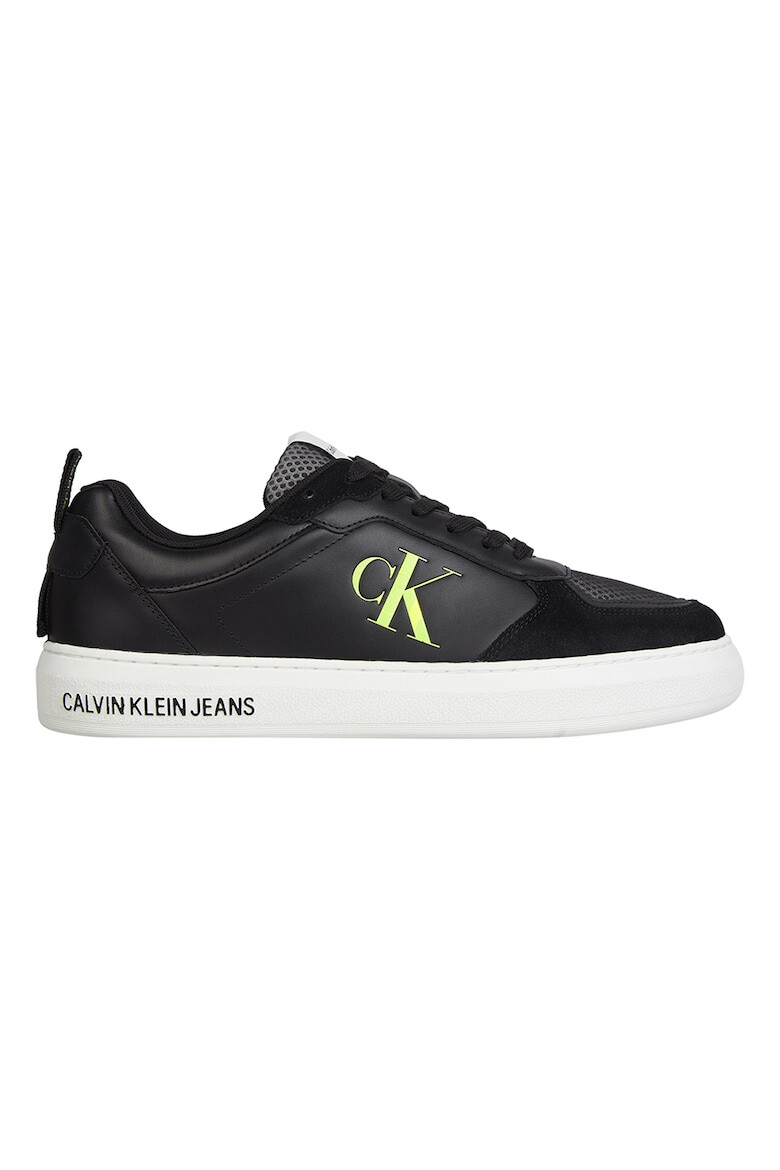 CALVIN KLEIN JEANS Pantofi sport de piele cu garnituri de plasa - Pled.ro