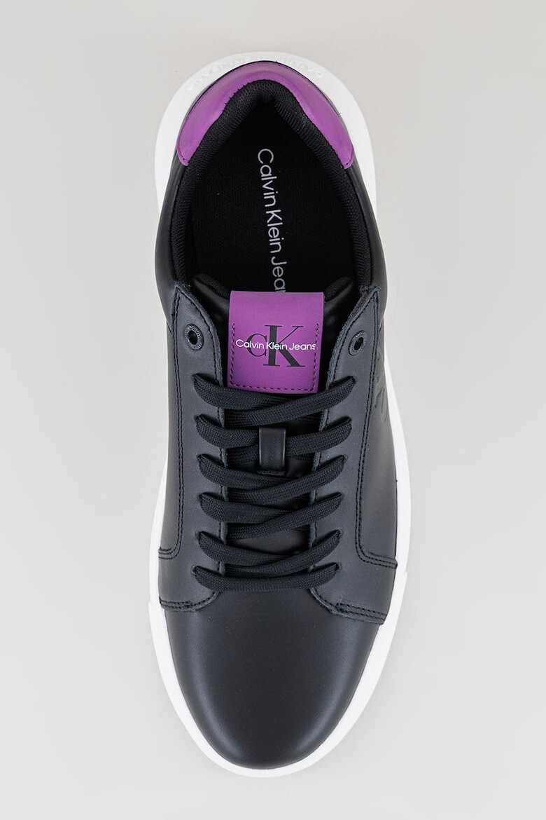 CALVIN KLEIN JEANS Pantofi sport de piele cu imprimeu logo - Pled.ro