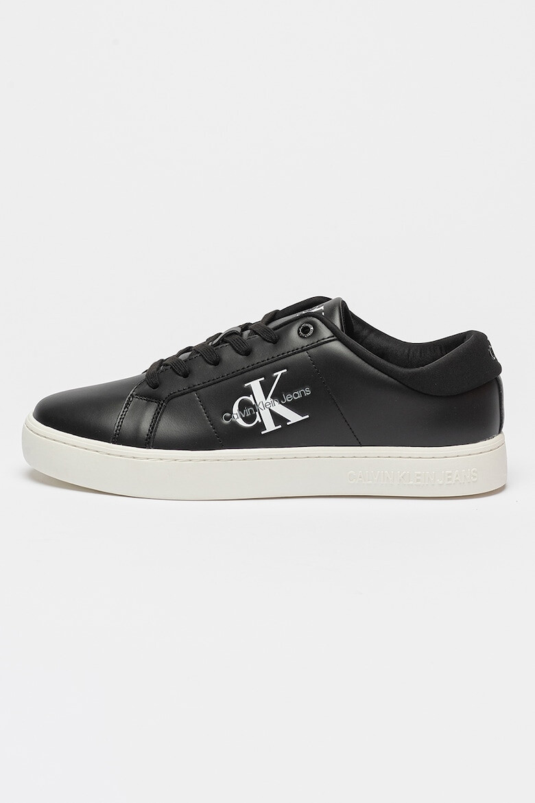 CALVIN KLEIN JEANS Pantofi sport de piele cu logo si detalii din material sintetic Classic Cupsole - Pled.ro