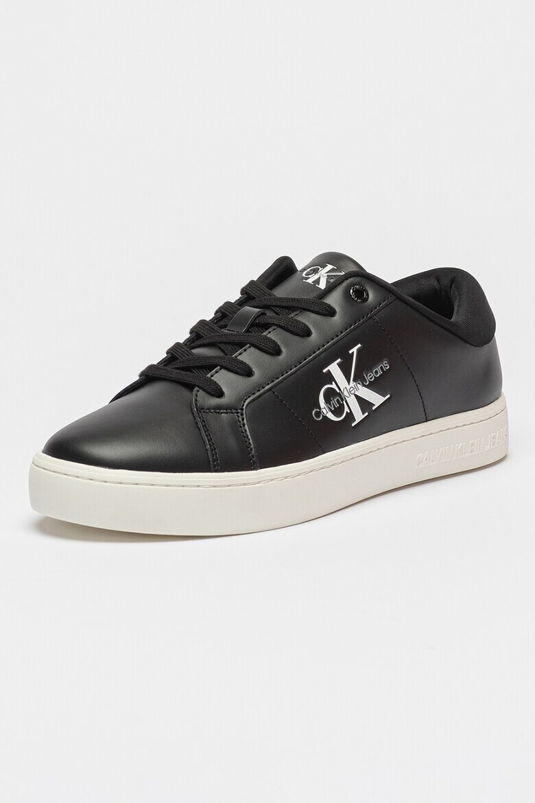 CALVIN KLEIN JEANS Pantofi sport de piele cu logo si detalii din material sintetic Classic Cupsole - Pled.ro