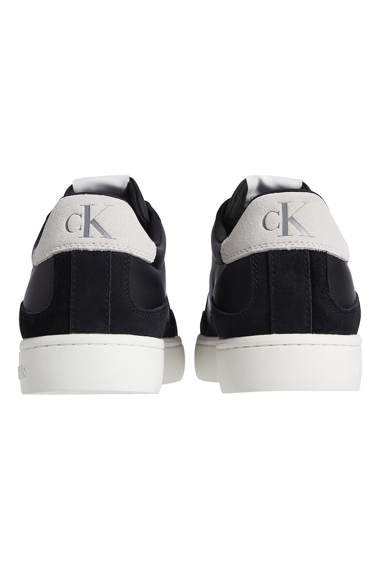 CALVIN KLEIN JEANS Pantofi sport de piele intoarsa cu garnituri din material textil - Pled.ro