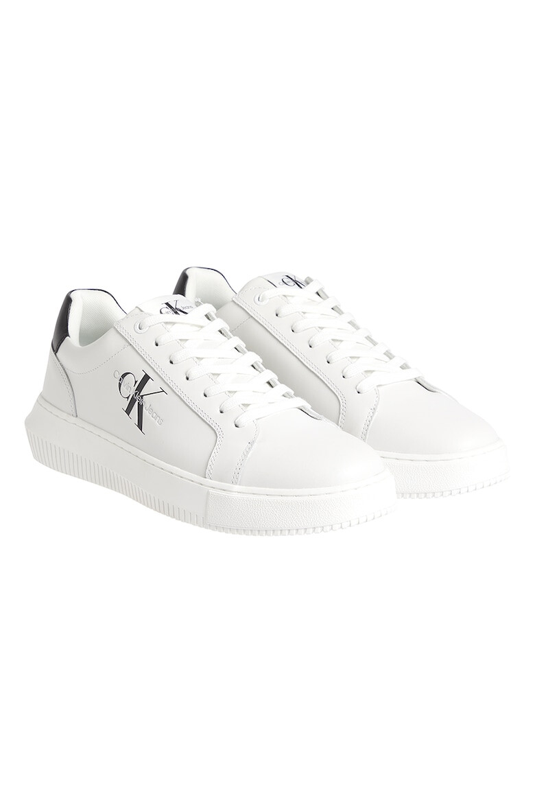 CALVIN KLEIN JEANS Pantofi sport low-cut de piele cu logo - Pled.ro