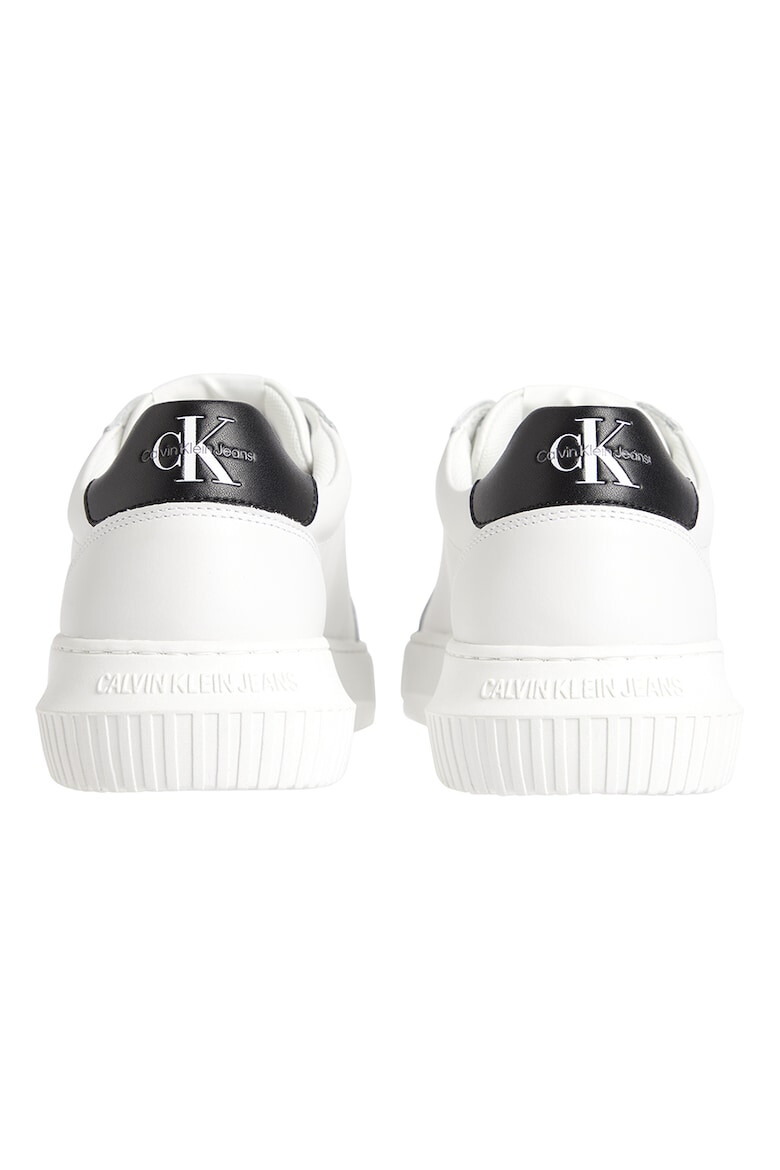 CALVIN KLEIN JEANS Pantofi sport low-cut de piele cu logo - Pled.ro