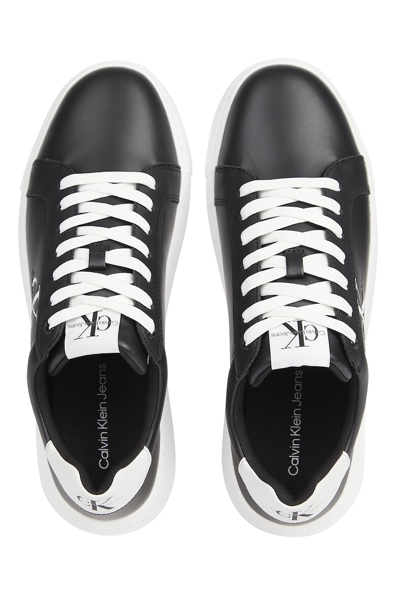 CALVIN KLEIN JEANS Pantofi sport low-cut de piele cu logo - Pled.ro