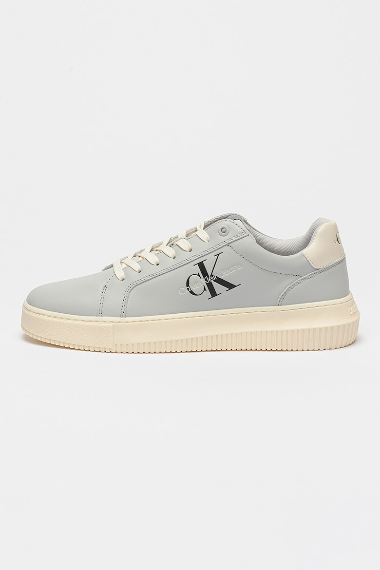 CALVIN KLEIN JEANS Pantofi sport low-cut de piele cu logo - Pled.ro