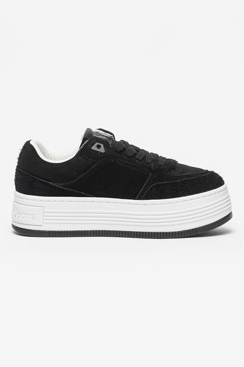 CALVIN KLEIN JEANS Pantofi sport low-cut din piele intoarsa cu platforma - Pled.ro