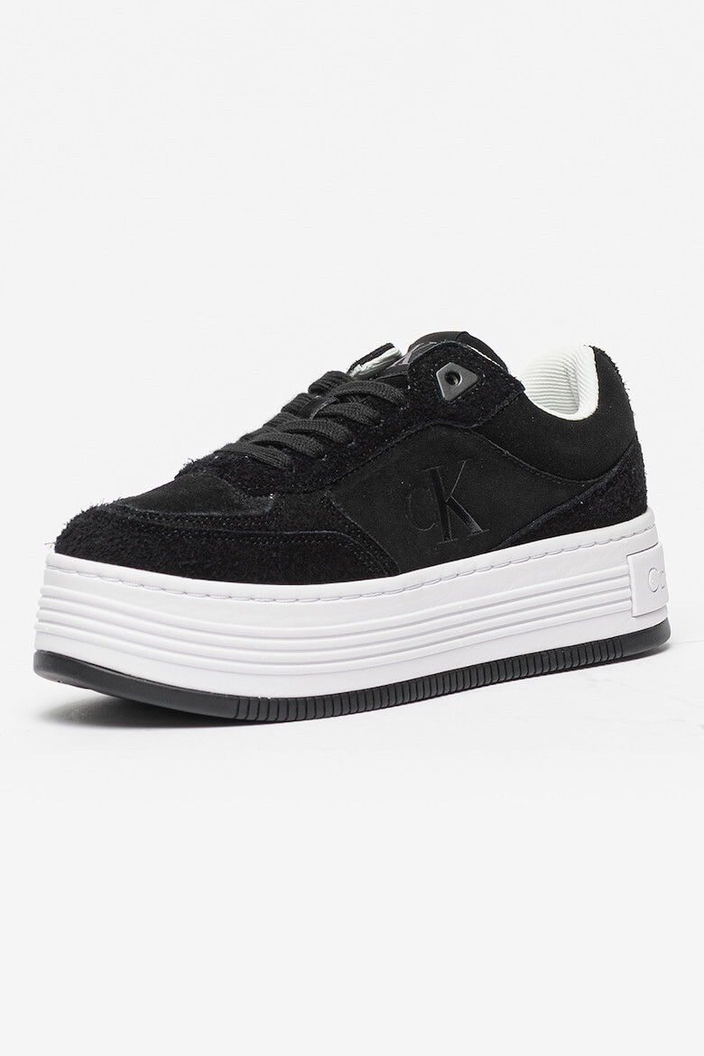 CALVIN KLEIN JEANS Pantofi sport low-cut din piele intoarsa cu platforma - Pled.ro