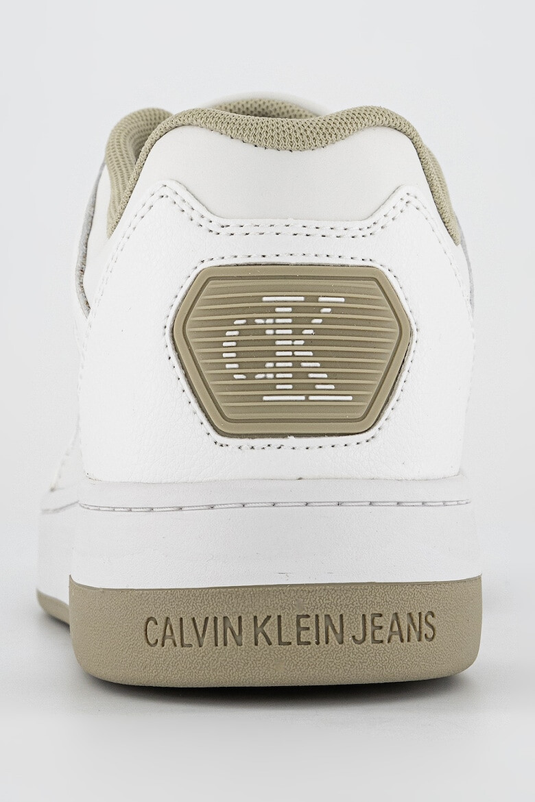 CALVIN KLEIN JEANS Pantofi sport low-top din piele cu detalii cu logo contrastant - Pled.ro