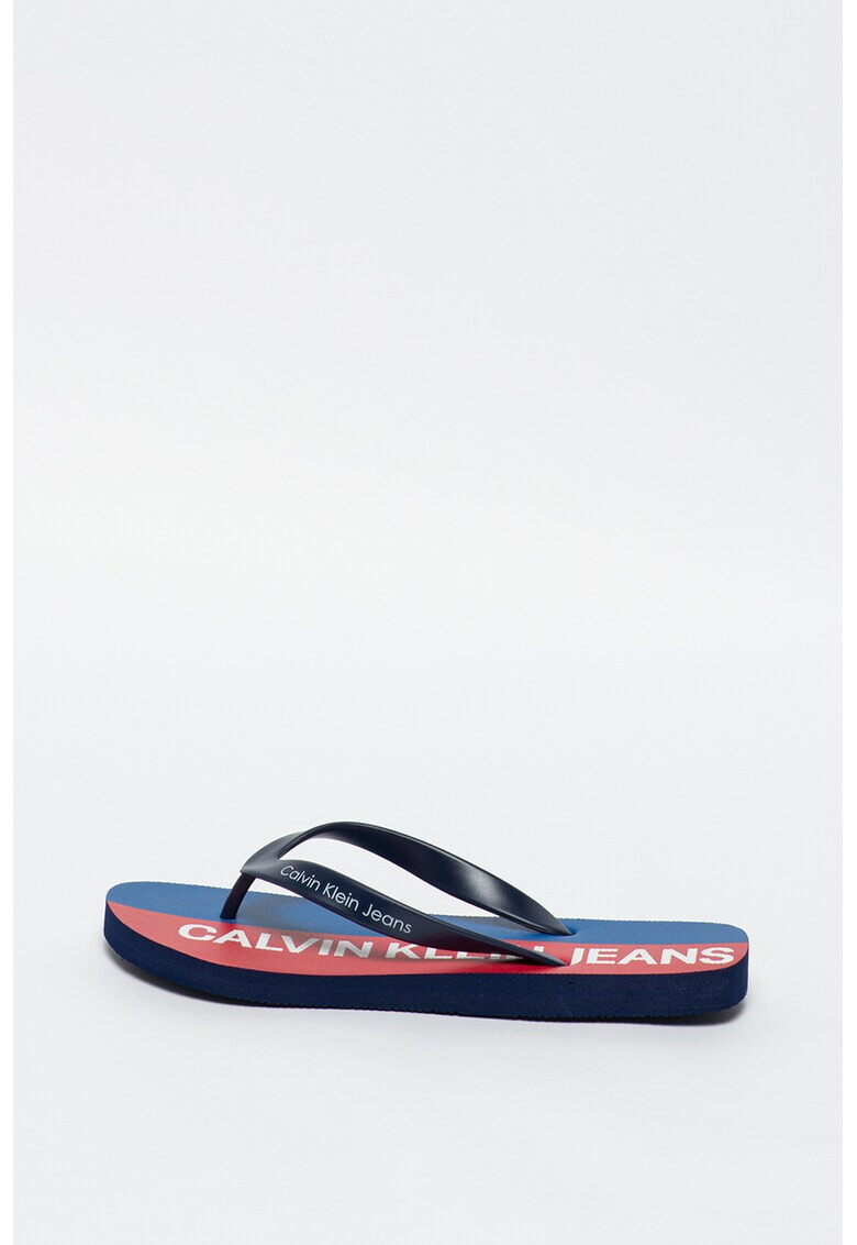 CALVIN KLEIN JEANS Papuci flip-flop cu detaliu logo Errol - Pled.ro