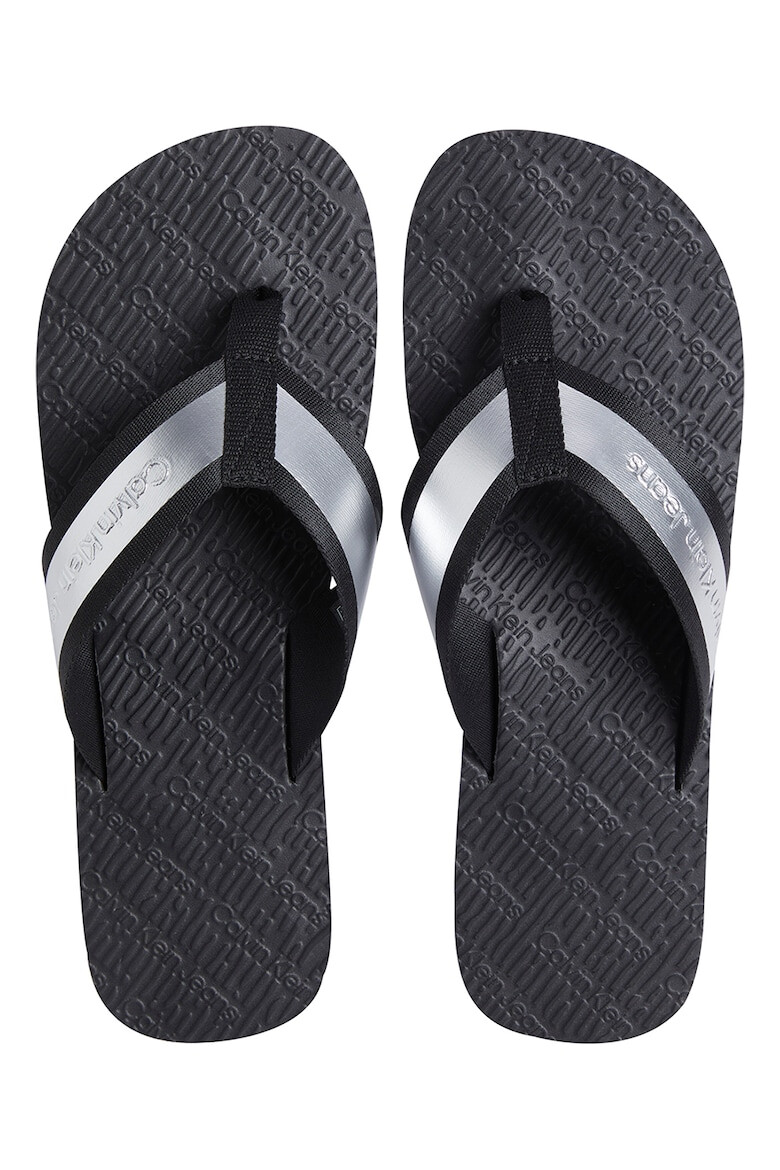 CALVIN KLEIN JEANS Papuci flip-flop cu logo in relief - Pled.ro