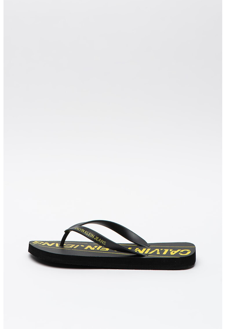 CALVIN KLEIN JEANS Papuci flip-flop de cauciuc cu logo Edmur - Pled.ro