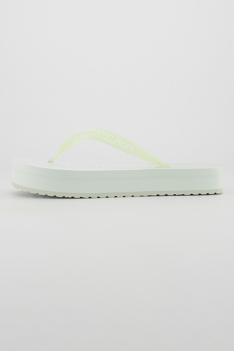 CALVIN KLEIN JEANS Papuci flip-flop flatform cu logo - Pled.ro