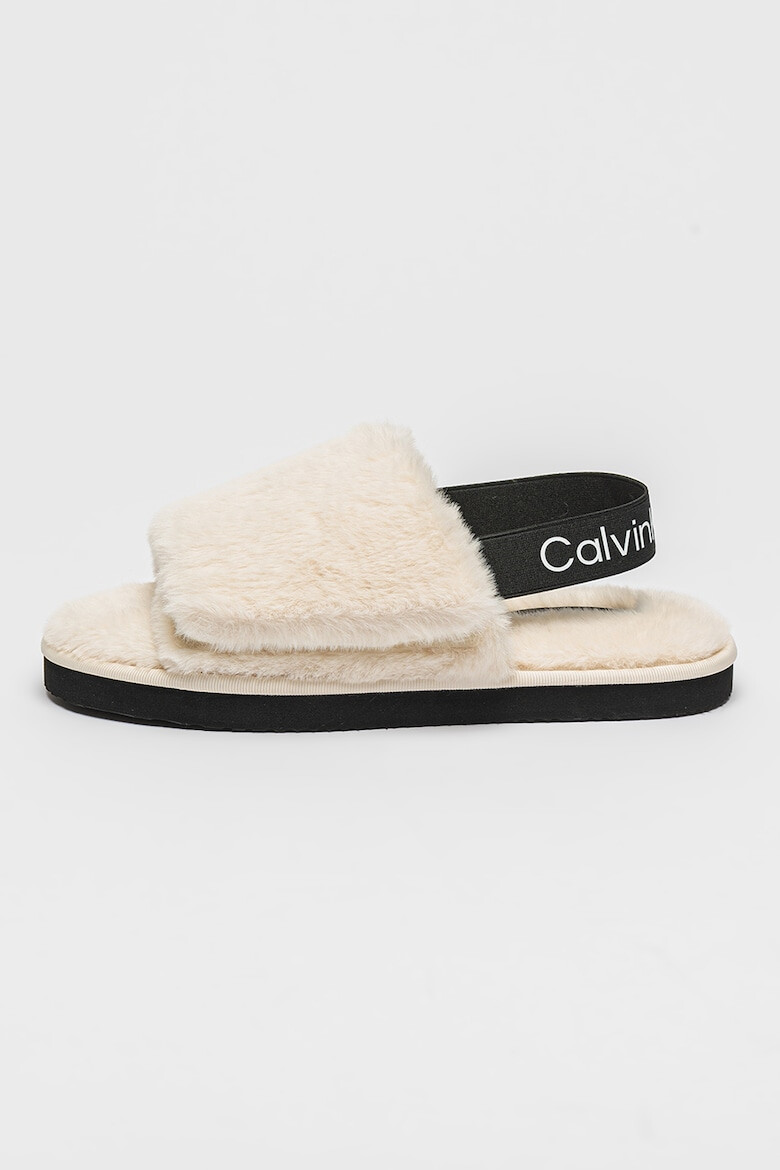 CALVIN KLEIN JEANS Papuci slingback de casa din blana sintetica - Pled.ro