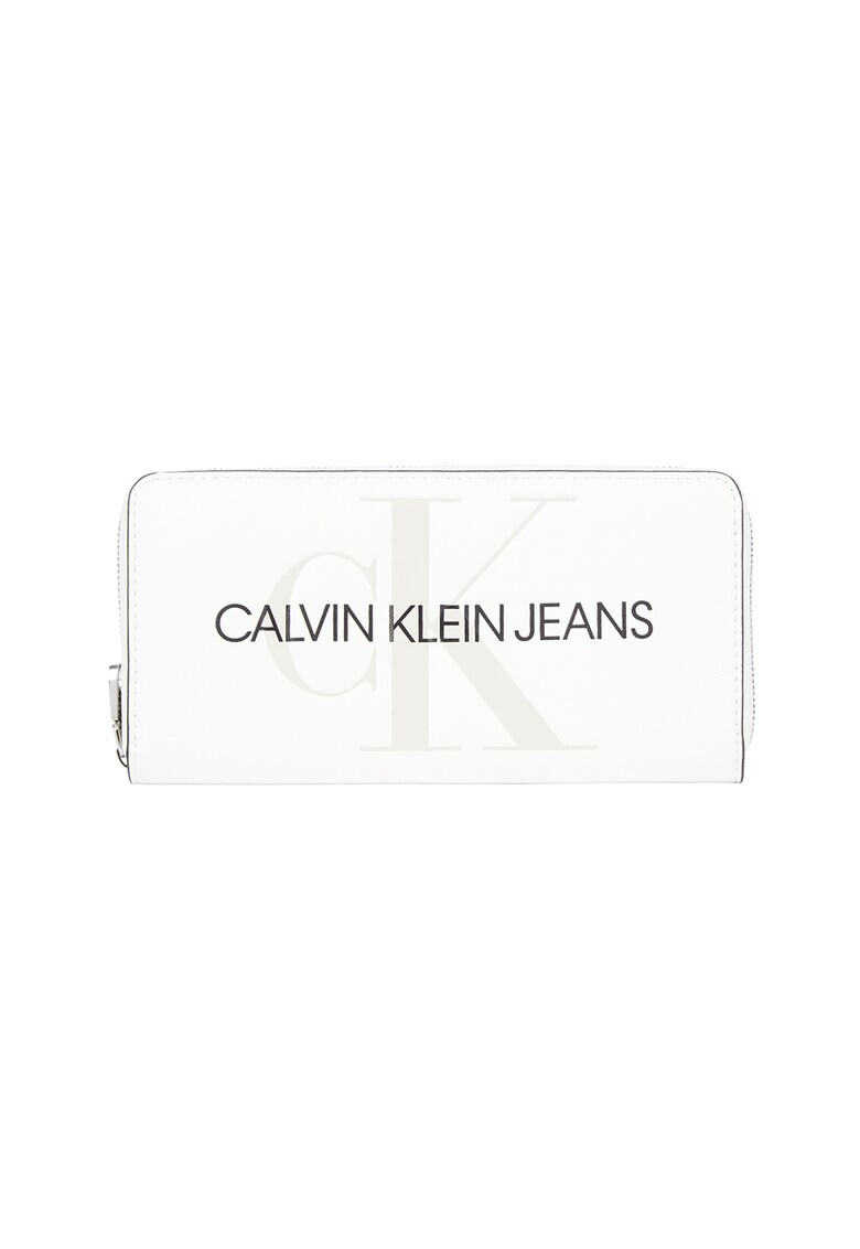 CALVIN KLEIN JEANS Portofel de piele ecologica cu imprimeu logo supradimensionat - Pled.ro