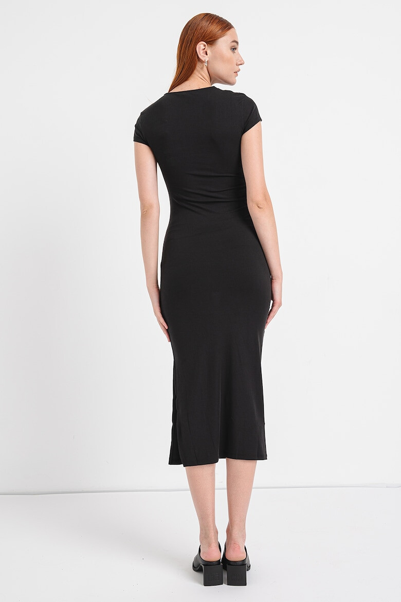 CALVIN KLEIN JEANS Rochie midi cu croiala bodycon si slit lateral - Pled.ro